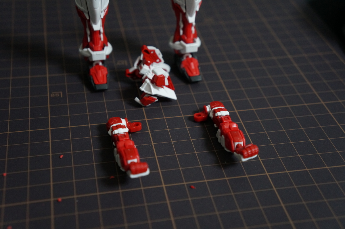 f:id:kerneln:20190707035211j ガンプラ,ガンダム,アストレイ,レッドフレーム,学生時代