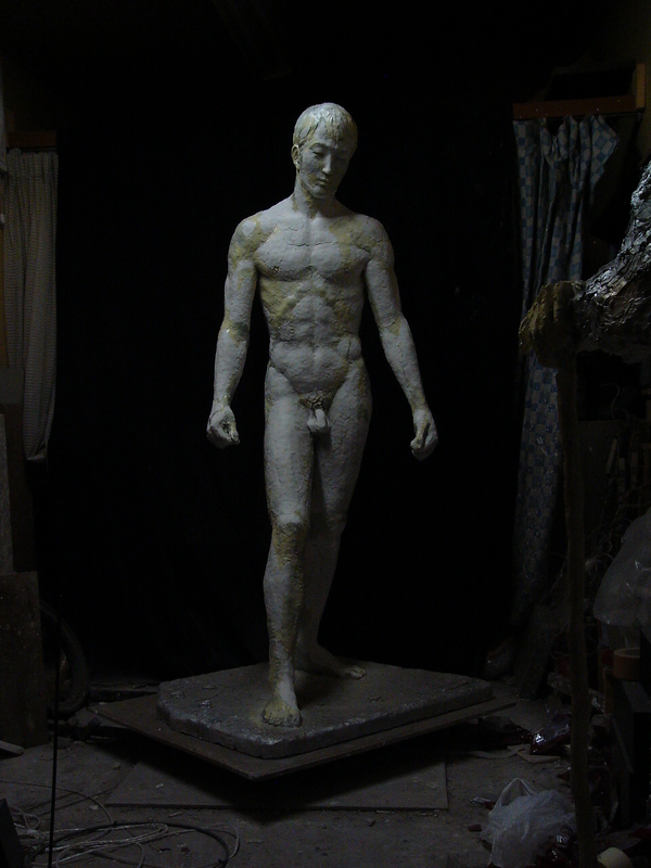 黙示 ” ・・・・ 彫刻 全身像 過去作 - 彫刻家・芸術家の「全開」天気
