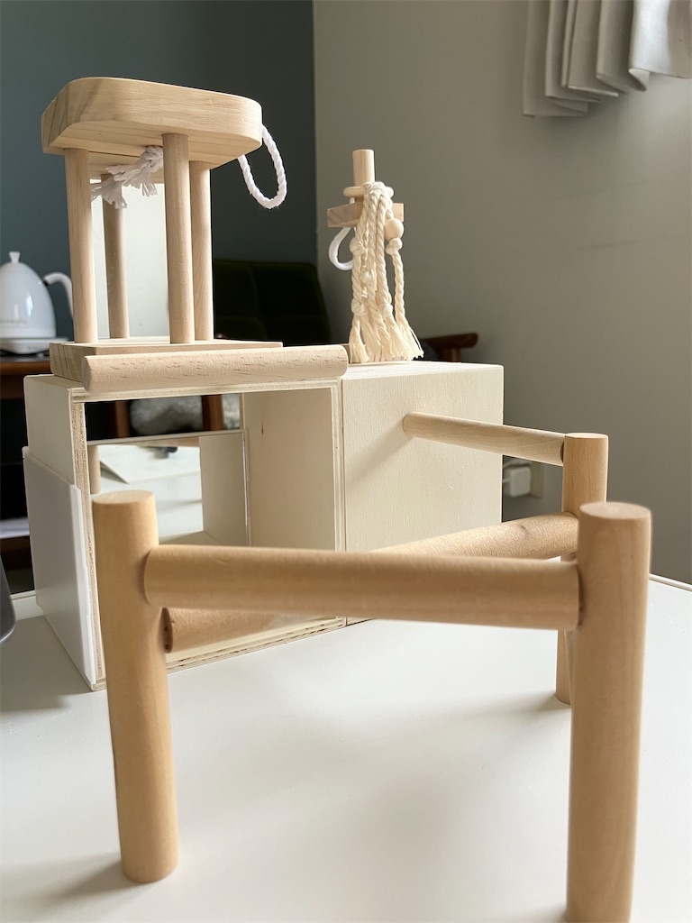 バードトイ⬜︎House tree◻︎32㎝角⬜️小動物 バード