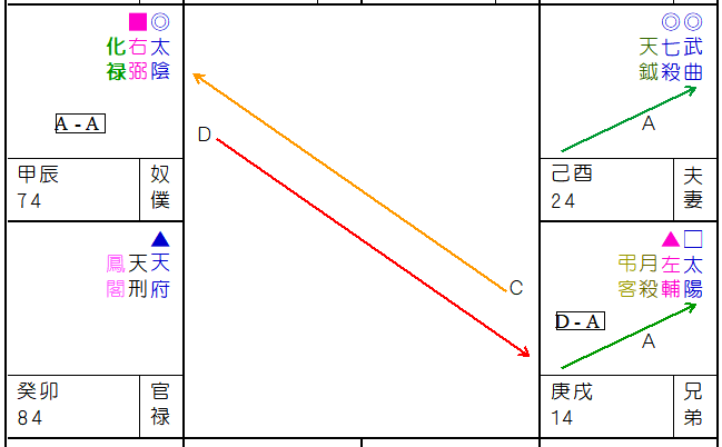 紫微斗数命盤