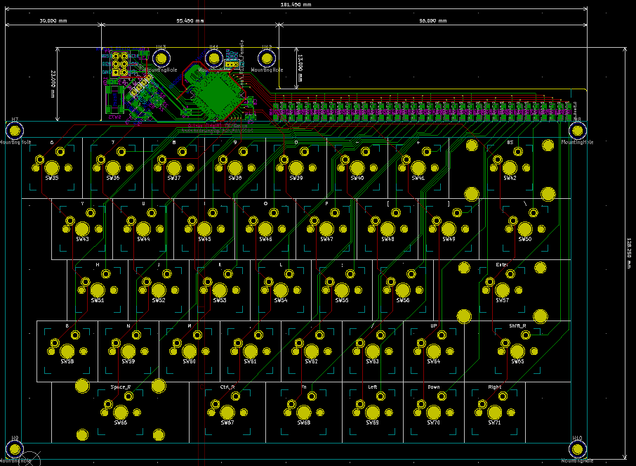 Guide68 自作キーボード 左右分割 Hatsukey70 で分割&自作キーボード