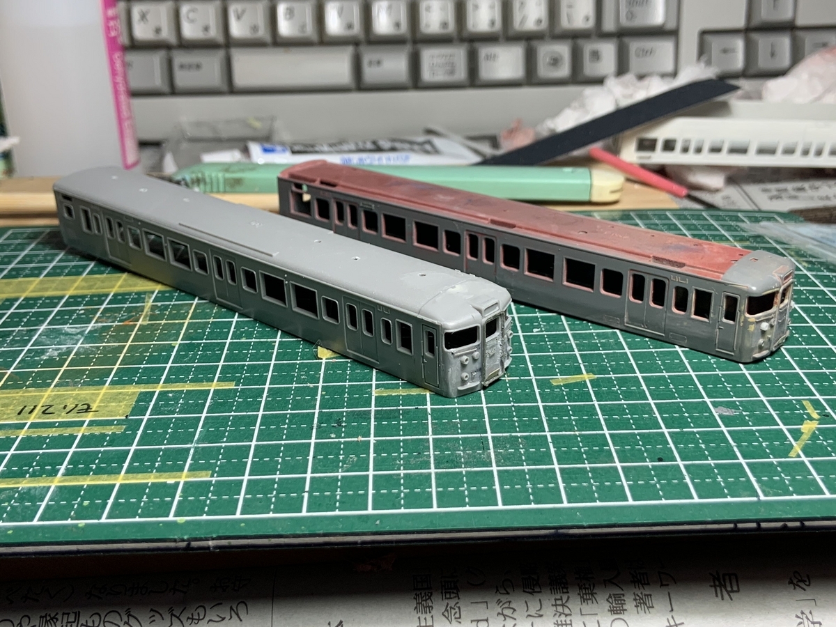 113系静岡車両区T編成の製作① - スライム工房(新築)