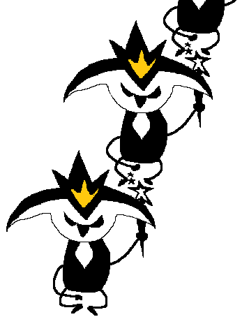 座禅ピング、杖の上