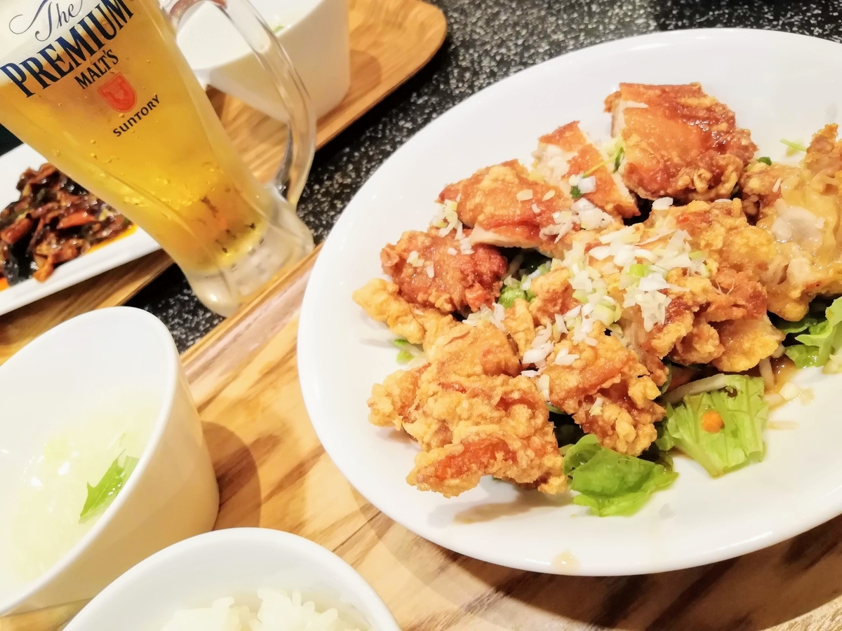 ショッピングモール内の中華 上海常 イオン倉敷店 きび六