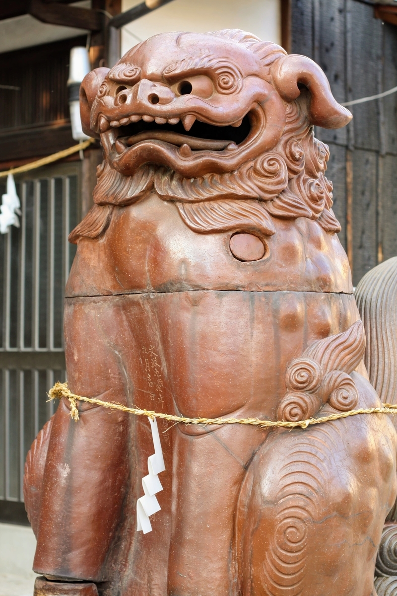備前焼獅子(狛犬)／赤磐市