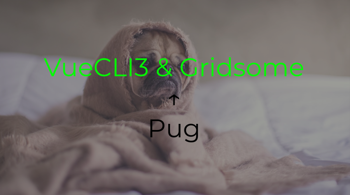 Vue Js Vuecli3とgridsomeに Pug を導入する ざきの学習帳 旧 Zackey推し