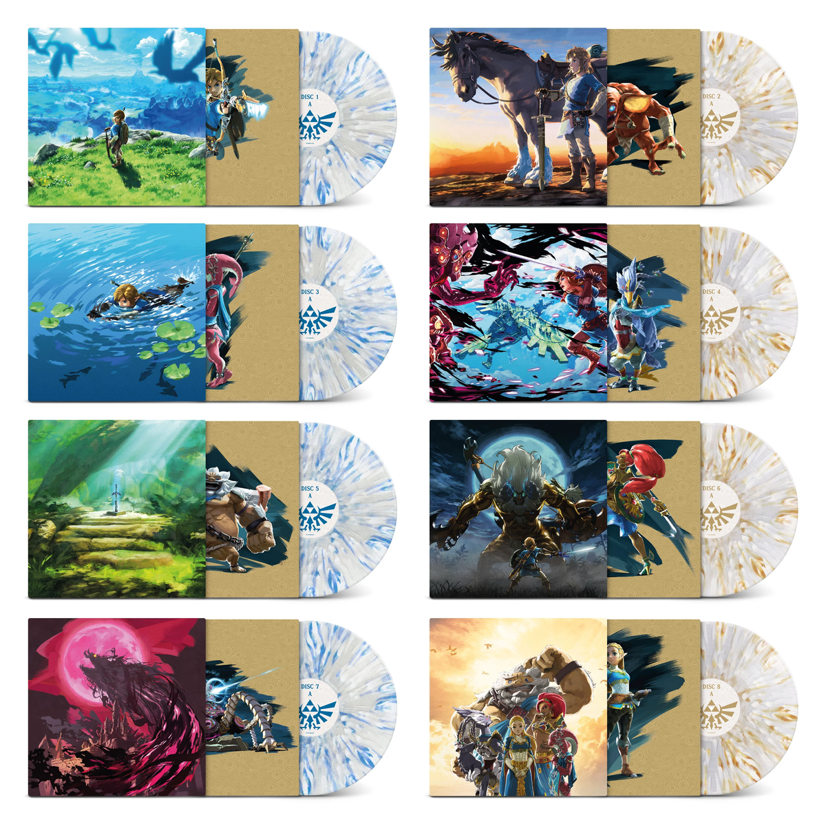 激レア　ZELDA レコードとLD セット 輸入必須】『ゼルダの伝説 ブレス オブ ザ ワイルド』のBGMが8枚組