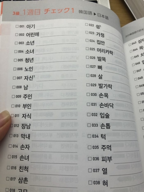 ハングル検定3級単語帳オススメ紹介 ぱむぱむは韓国語が大好き