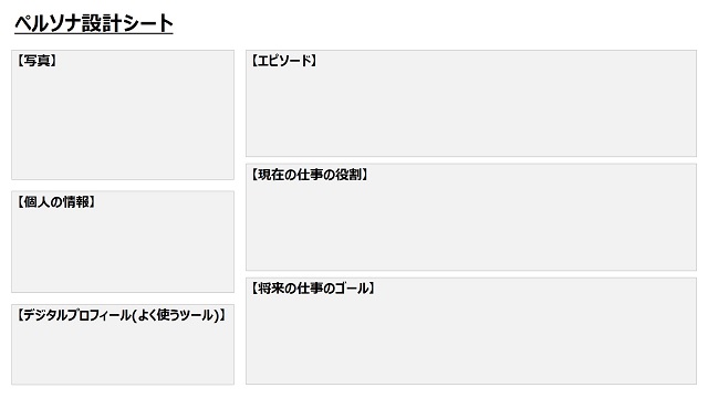 ペルソナ設計シート_テンプレート