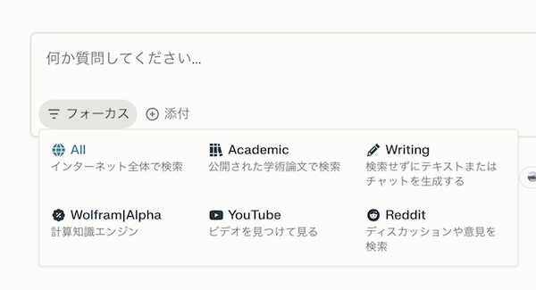 フォーカス機能