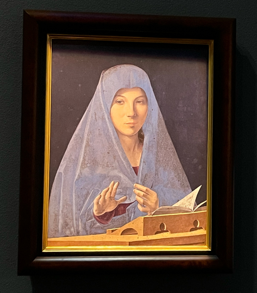 アントネロ・ダ・メッシーナの「受胎告知のマリア」