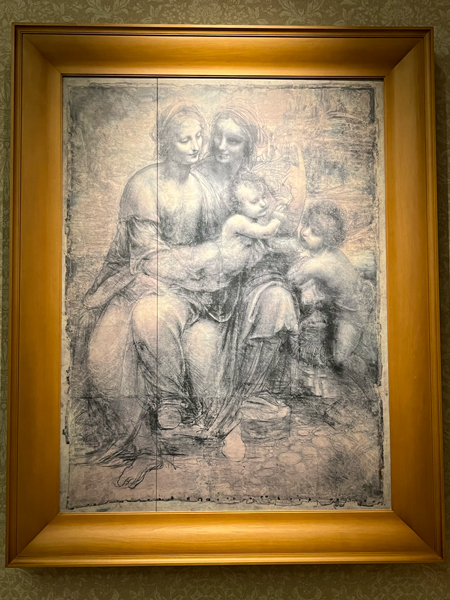 レオナルド・ダ・ヴィンチ「聖アンナと聖母子」下絵