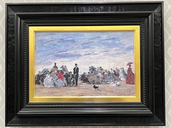 ブーダン「トルーヴィルの浜」