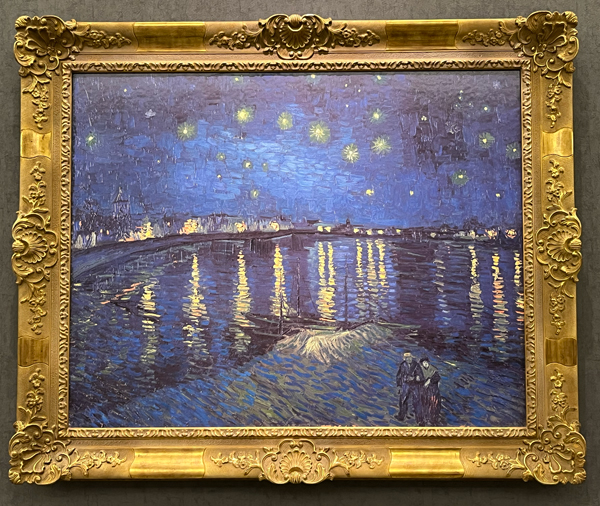 ゴッホ「ローヌ川の星月夜」