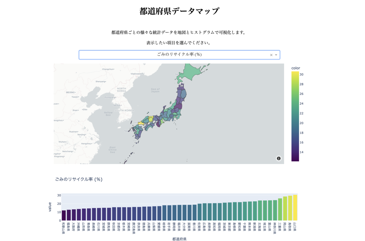 都道府県データマップ