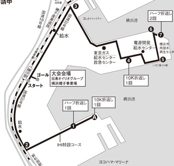 神奈川マラソンコースマップ
