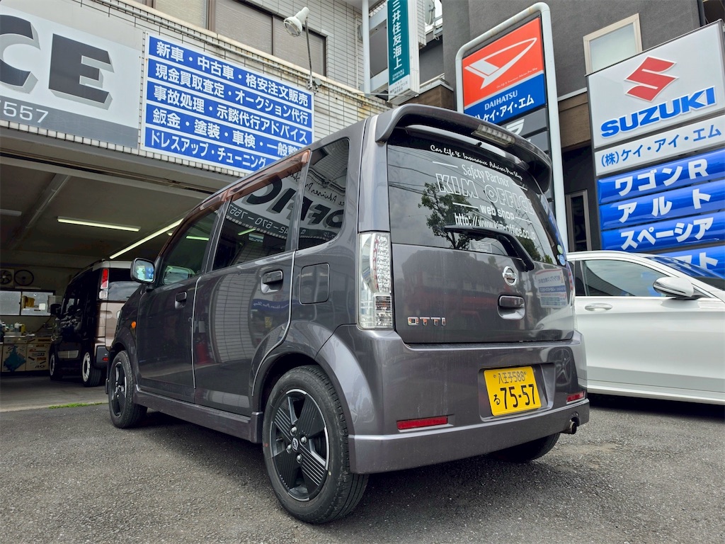 デモ商談準備が完了した代車稼働中の日産「オッティ」は特価で