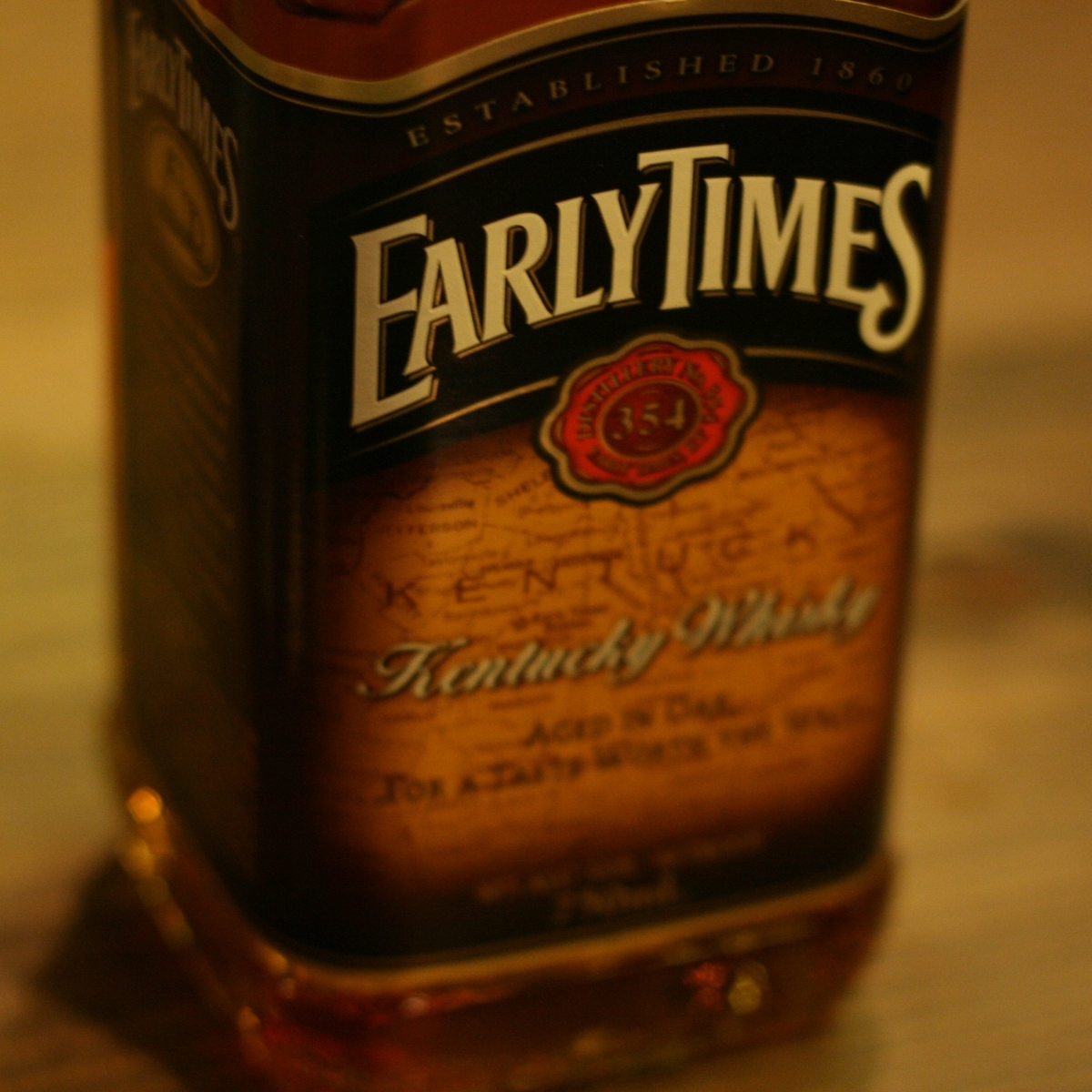 Early Times 1860 空瓶 Early Times 1860 空瓶 アーリータイムズ』バーボンの代名詞的な