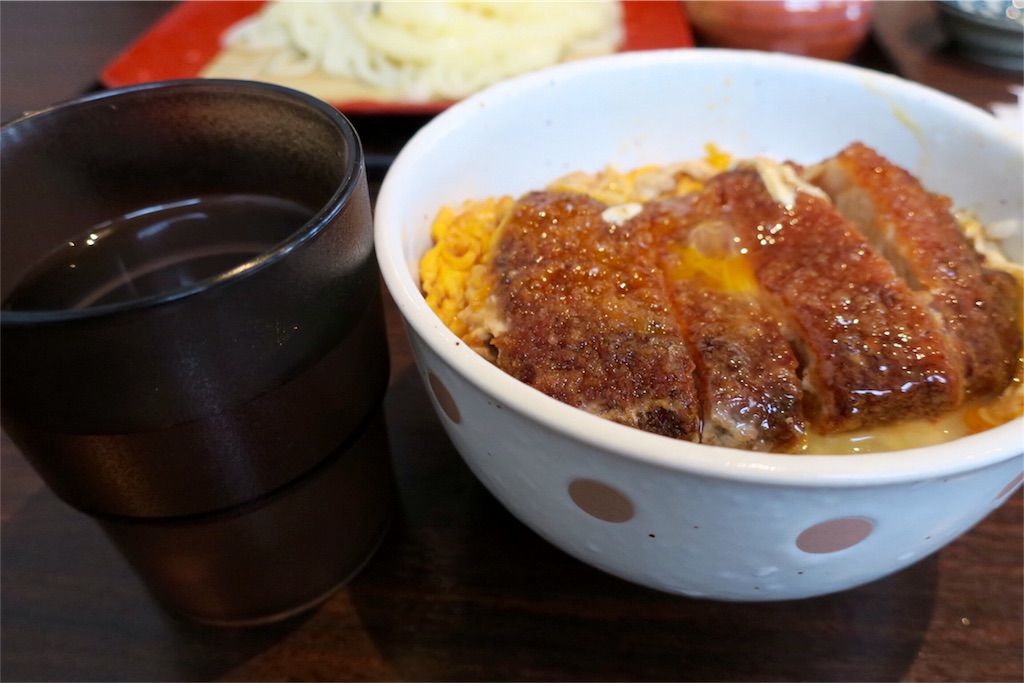 ざるうどん　ミニカツ丼