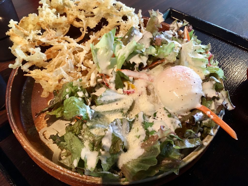 シーザーサラダうどん