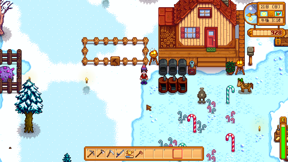 Stardew Valley 1年目冬季 3週目 無糖炭酸水 Stardew Valley 1年目冬季 3週目 無糖炭酸水