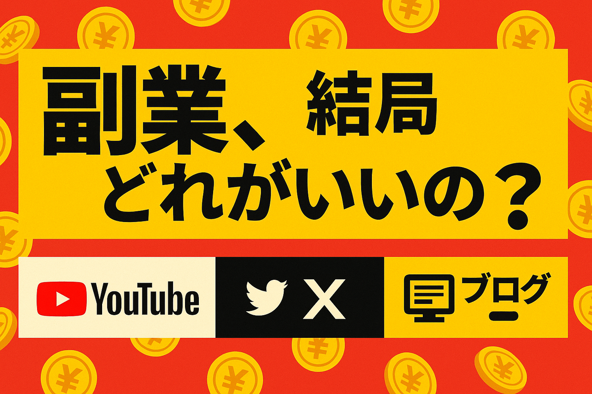 副業のリアル、3つを本音で比べてみた。