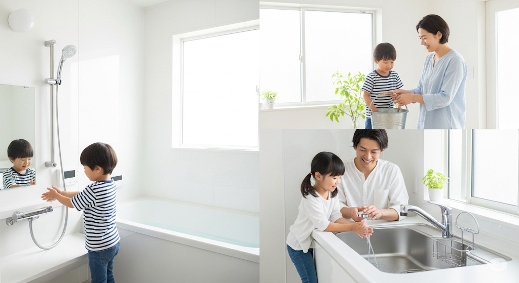 子育て家庭の水道代、今すぐ見直そう！