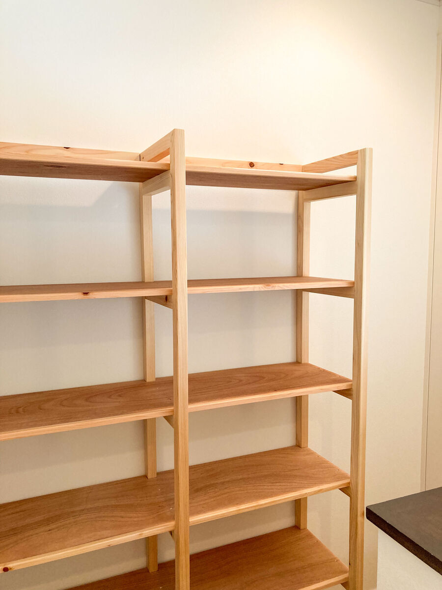 オープンラック製作!階段付近のデットスペースをフル活用 - Kimpa オープンラック製作!階段付近のデットスペースをフル活用 - Kimpa