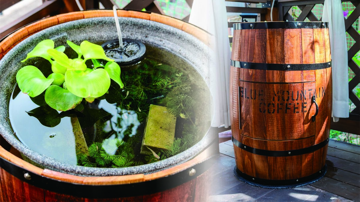 DIY】樽を使って収納つきのオシャレなメダカ鉢スタンドを作ってみた