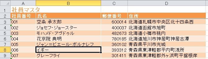 列内だったらどこでもいいんだ