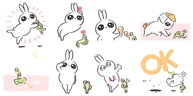 うさぎたんLINEスタンプ