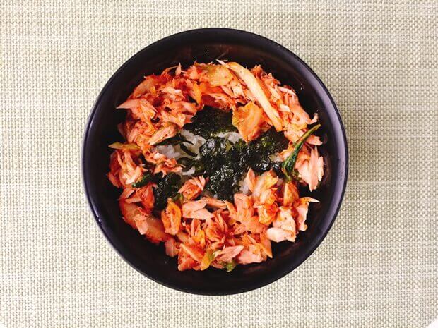 ツナキムチ納豆丼レシピ