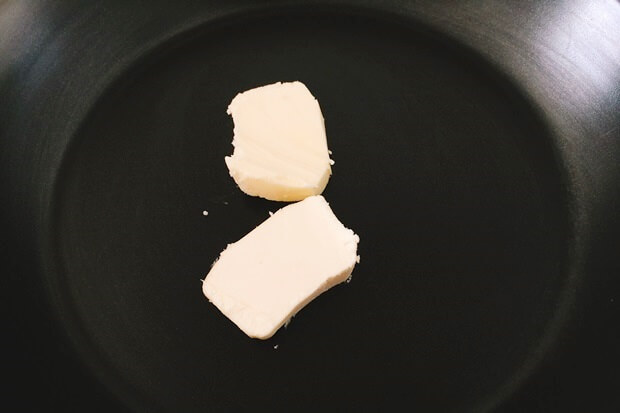 フライパンりんごケーキレシピの焼き方