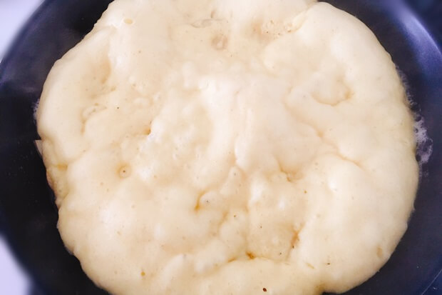 フライパンりんごケーキレシピ焼き上がり