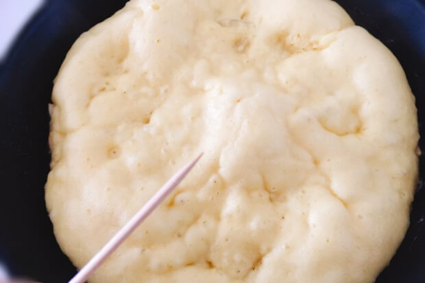 フライパンりんごケーキレシピ焼き上がりチェック