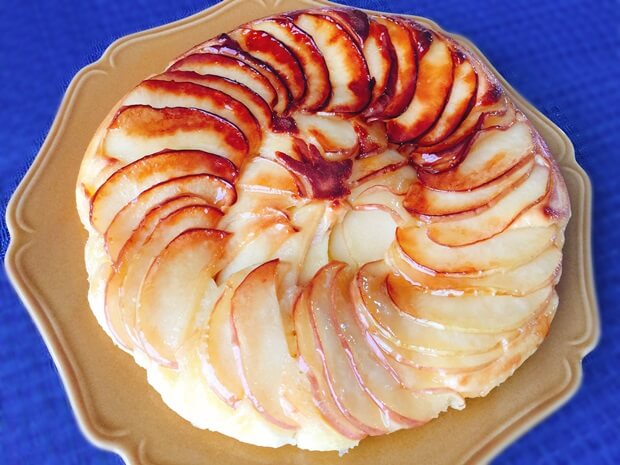 フライパンりんごケーキレシピ完成