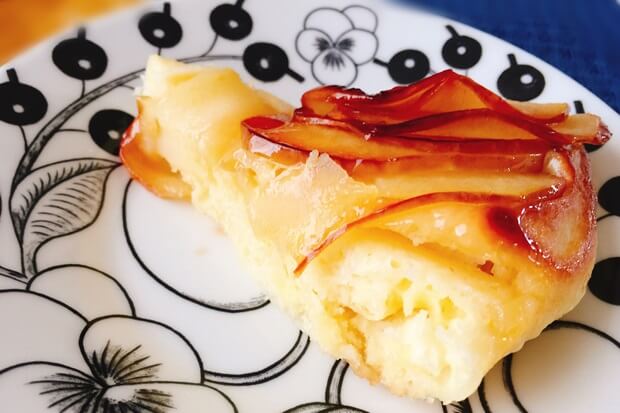 フライパンりんごケーキレシピ1ピース