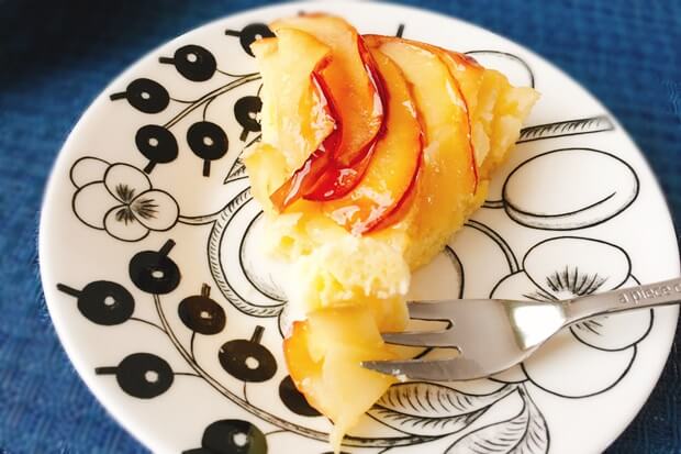 フライパンりんごケーキレシピ試食