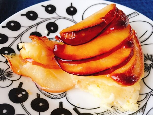 フライパンりんごケーキレシピ焦げた方試食