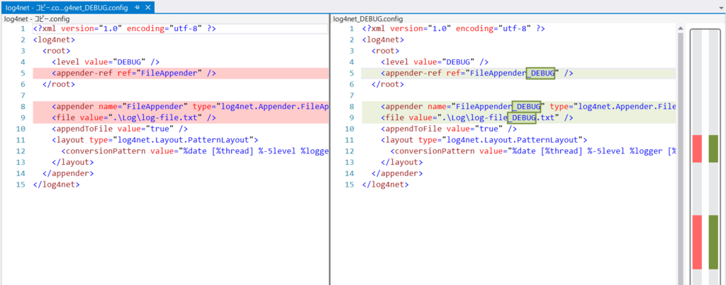 Daily .NET Tips ︎ Visual Studio ︎ Diff File Tool - きなこもち.net