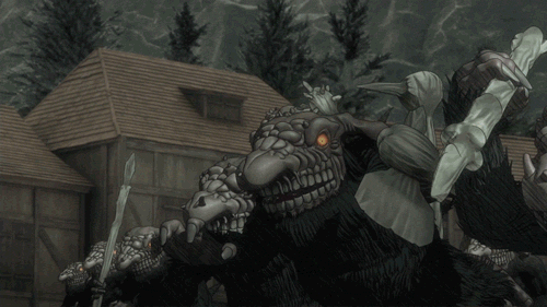 ベルセルク 18話 19話 トロールやオーグルvsガッツ 豚のメモ帳