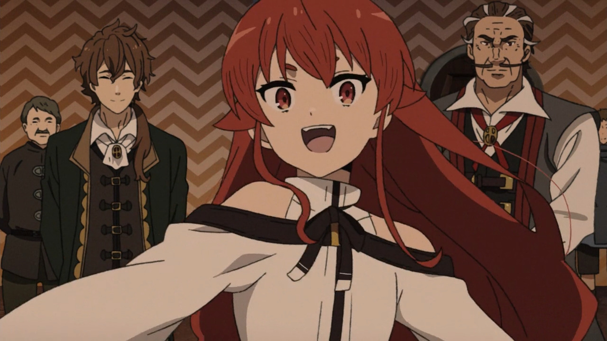 無職転生 異世界行ったら本気だす 8話 花束持ってくるエリス 豚のメモ帳