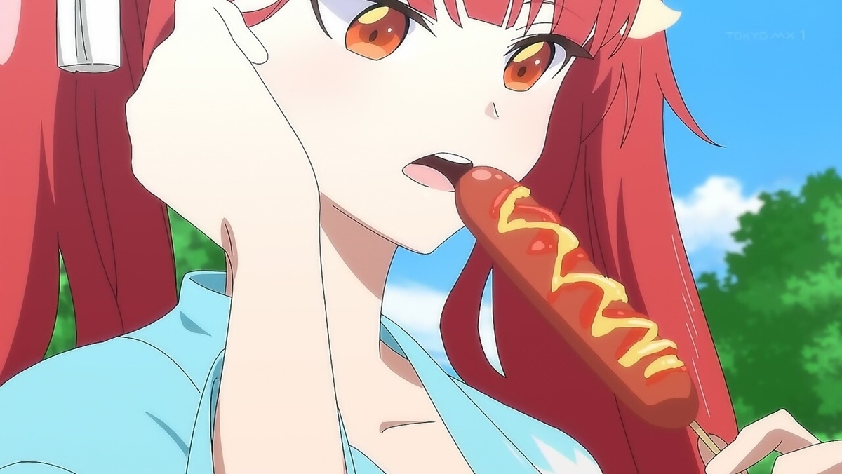 アズールレーン びそくぜんしんっ ８話 フランクフルトを咥えるホノルル 豚のメモ帳