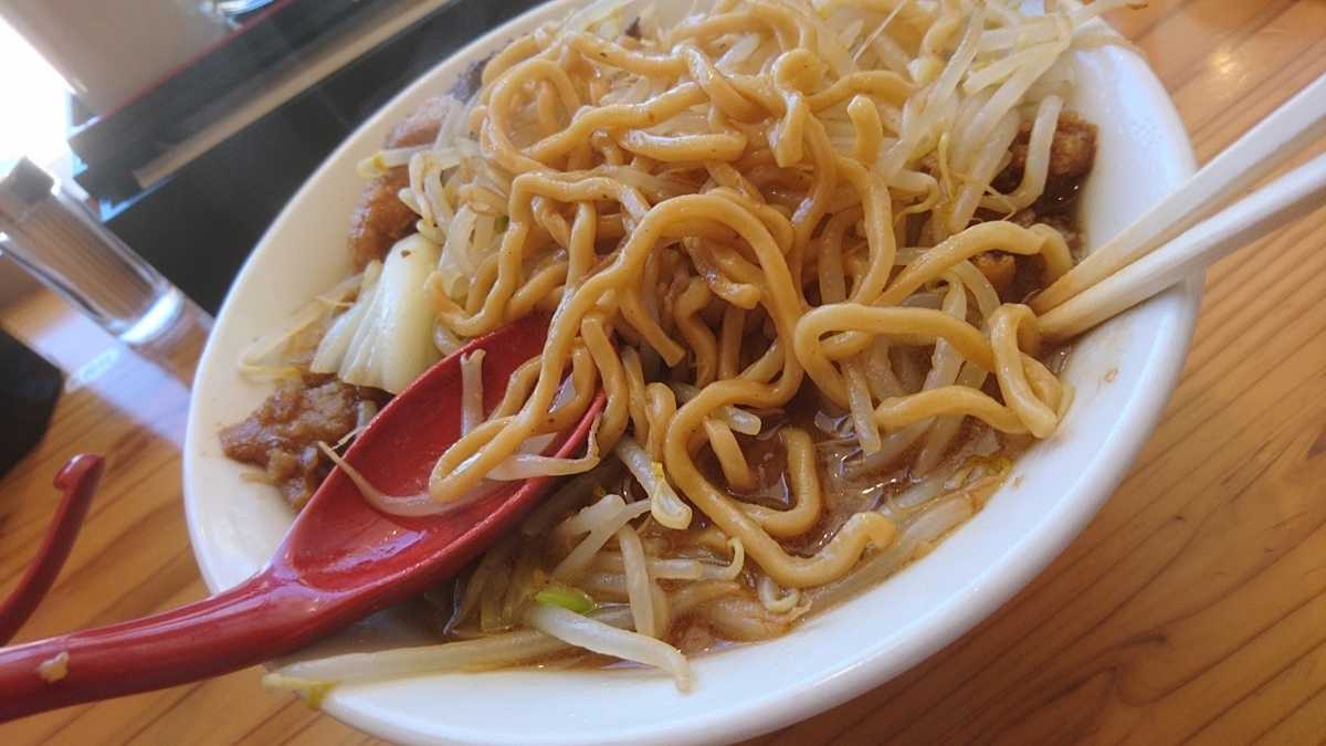 豚ラーメンの麺＠麺バルプライド 2021年7月16日