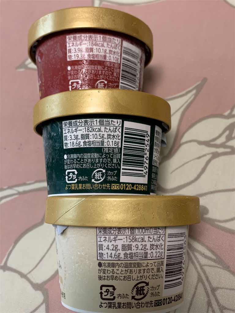 ご当地アイス よつ葉乳業 北海道アイス クリームチーズ あずき かぼちゃカラメルソース 本日もお菓子日和