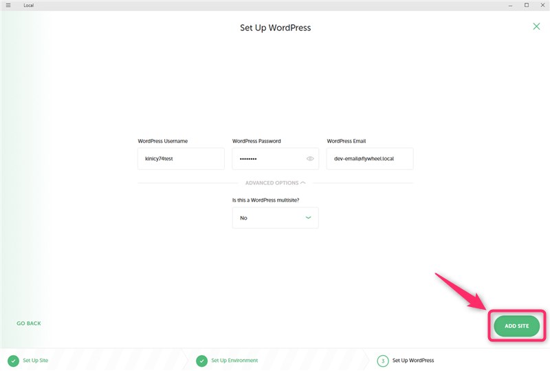 11-WordPressのLOCALセットアップ