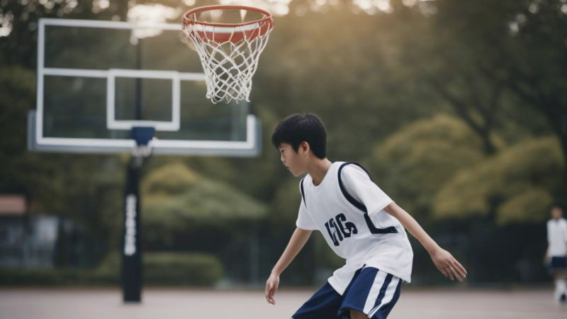 バスケを楽しむ子供が見せる輝かしい成長