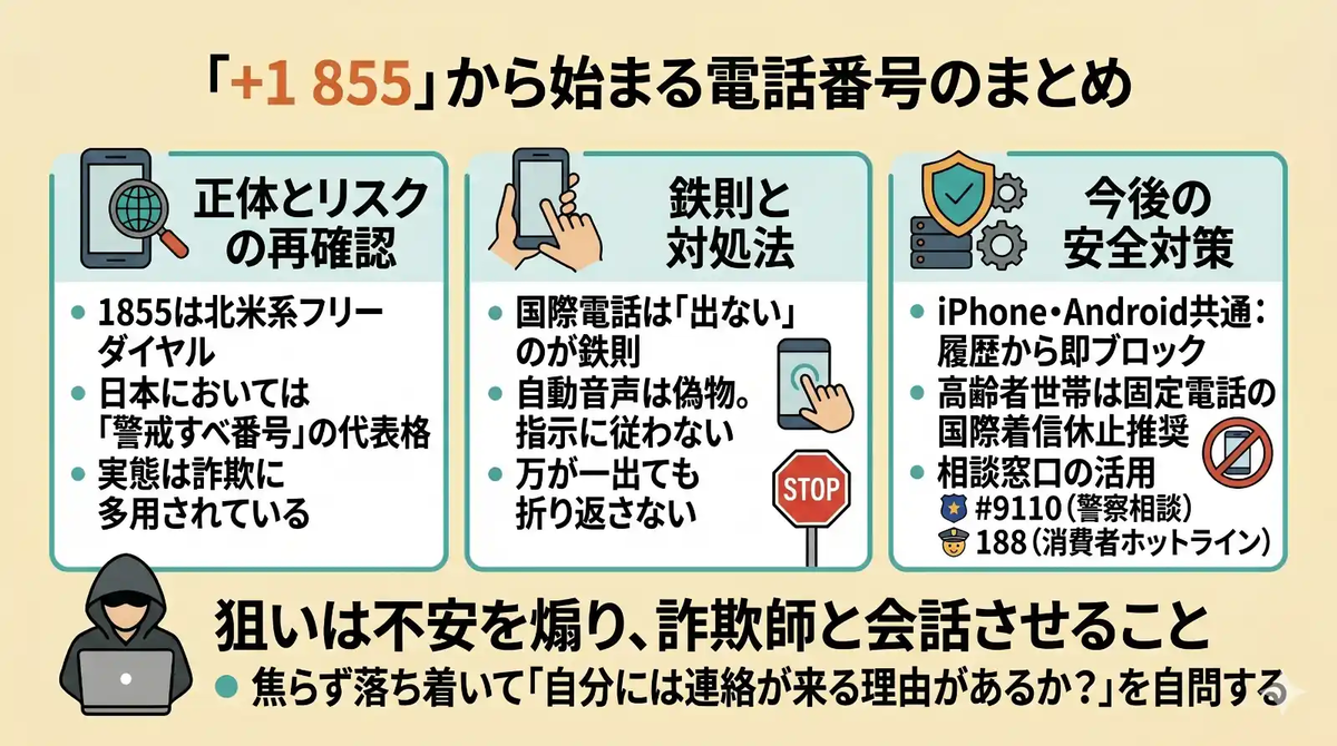 1855から始まる電話番号の正体｜総務省・NTTを名乗る詐欺の見分け方