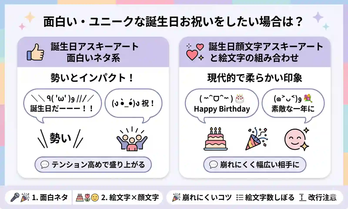 面白い・ユニークな誕生日お祝いをしたい場合は?