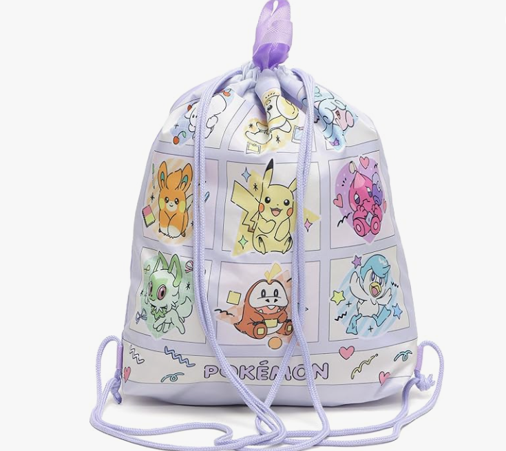 女の子におすすめのポケモンが載ったナップサック